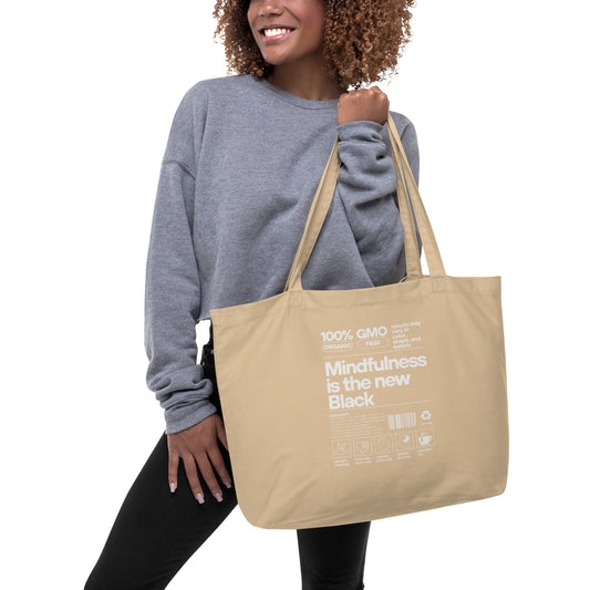 Mindfulness Large organic tote bag